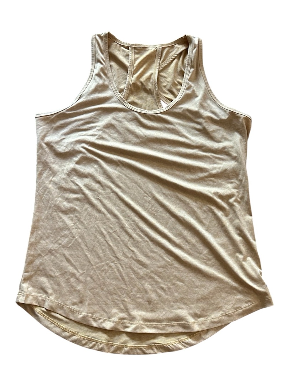 T.J.Maxx Mustard Beige Racerback Tank Top